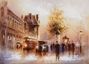 Картина Лувр. Париж 181г Картина Лувр. Париж 181г